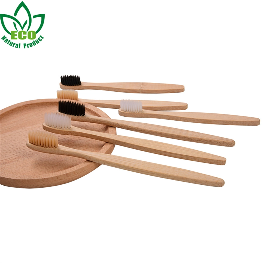 OEM Biodegradable with Charcoal Bristle Custom Bamboo Toothbrush