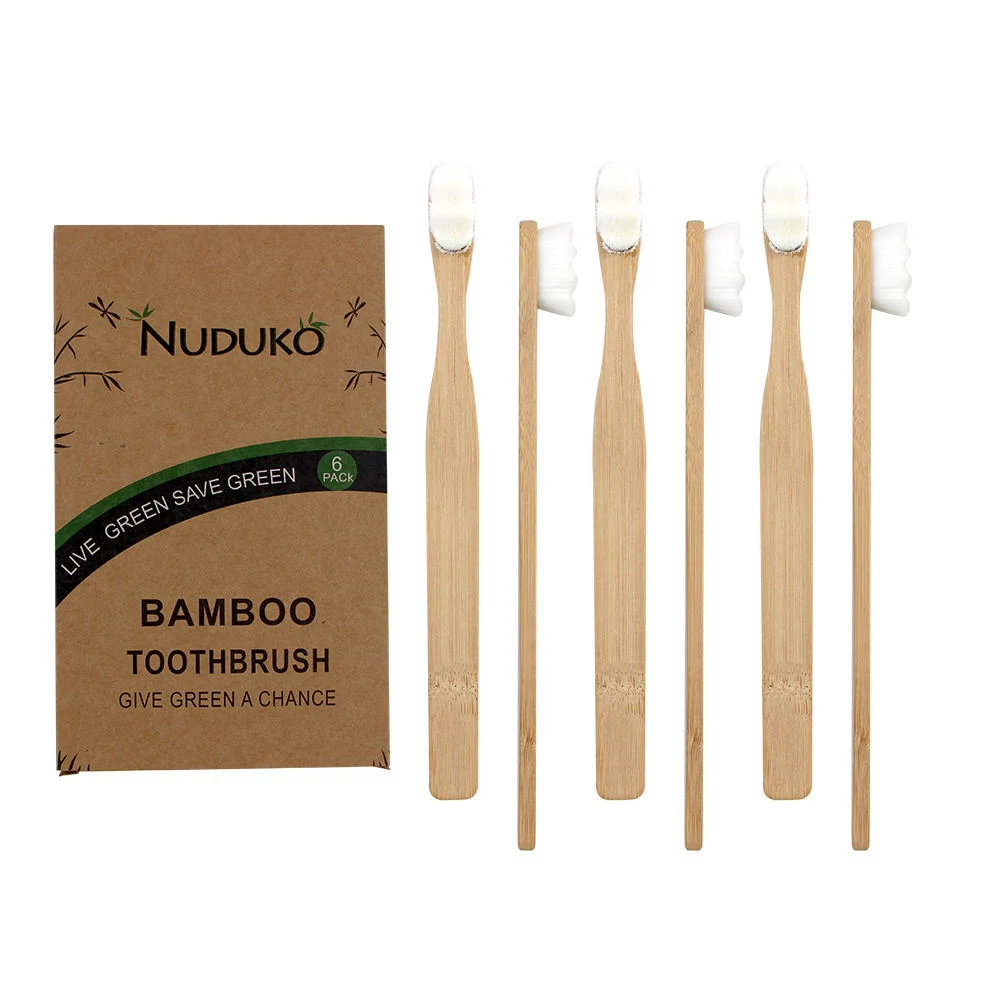 Eco Bamboo Toothbrush Charcoal Bristle Moso Organic Toothbrush Custom Engrave Logo Manufacturer