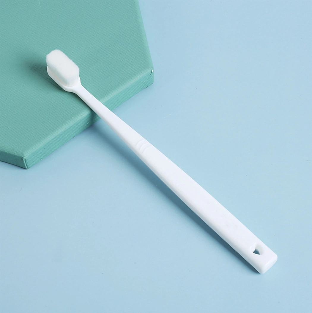 OEM Ultra Soft Bristle Simple White Plastic Handle Adult Toothbrush