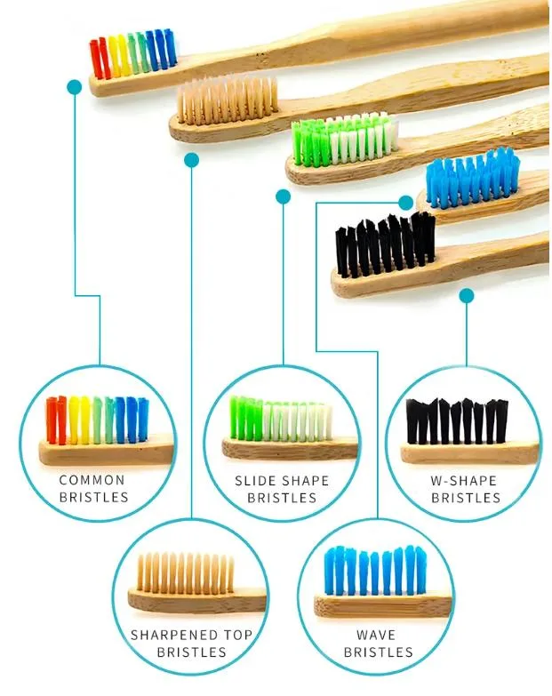 Custom Logo Eco Friendly Biodegradable Hotel Disposable Natural Bamboo Toothbrush