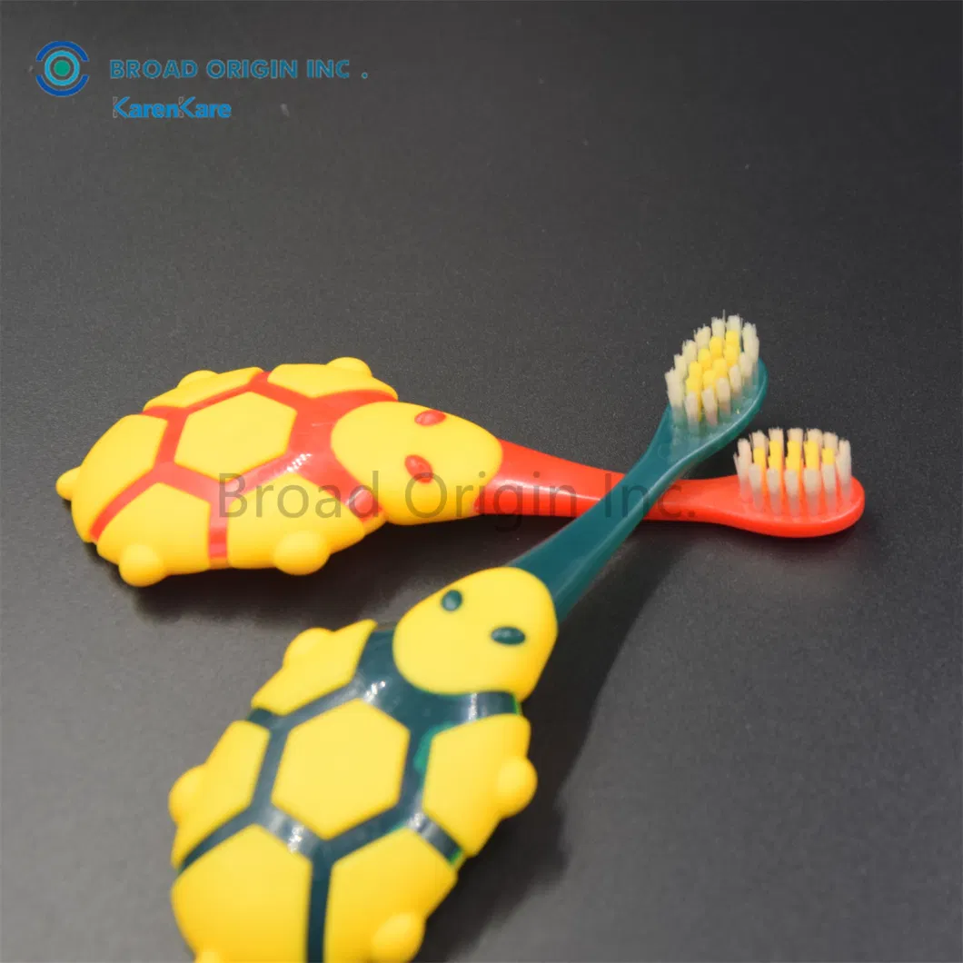 Corn Toothbrush Dental Brushes for Baby Wholesale Kids Toothbrush with Turtle Toy Children Teeth Brush Bulk OEM