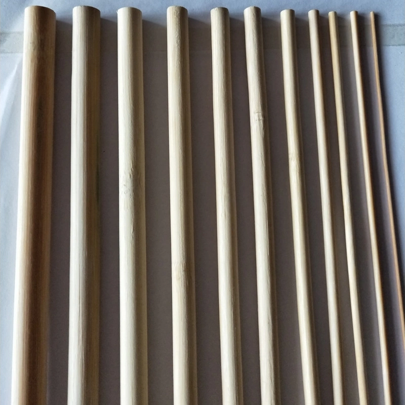 Raw Bamboo Round Poes for Toothbrush Handle 1~11mm Diameter