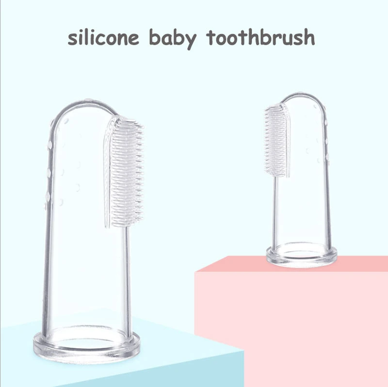 Soft High Quality Silicone Baby Finger Toothbrush Teething Mini Baby Toothbrush