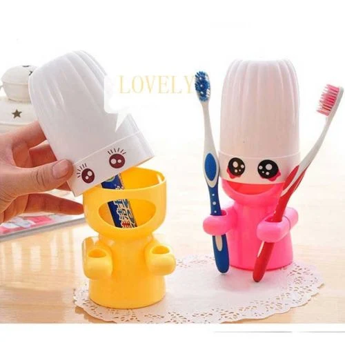 Selling Lovers Toothpaste Toothbrush Holder Stand Rack Bathroom Sets Hot Sale