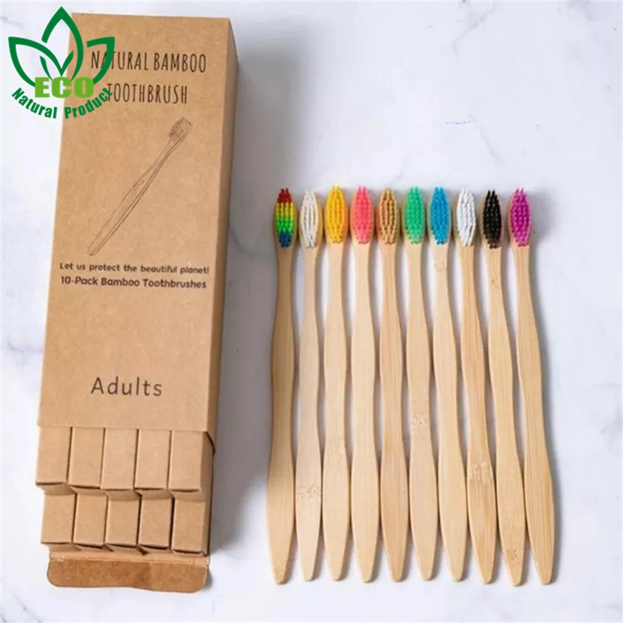 Free Sample Custom Wholesale Biodegradable Eco Friendly Soft Charcoal Bamboo Toothbrush