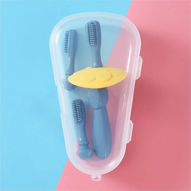 Baby Training Toothbrush Eco-Friendly Waterproof Manual Silicone Toothbrush