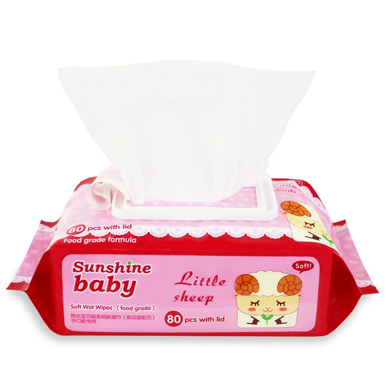 Ast Spunlace Non-Woven Baby Wet Wipes Hand Mouth Face Ass Cleaning Wet Tissue