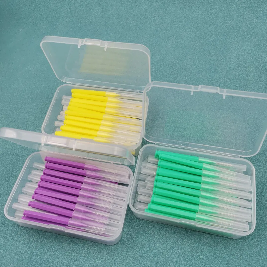 PP Plastic Orthodontic Braces Biodegradable Disposable Oral Care Interdental Brush Dental