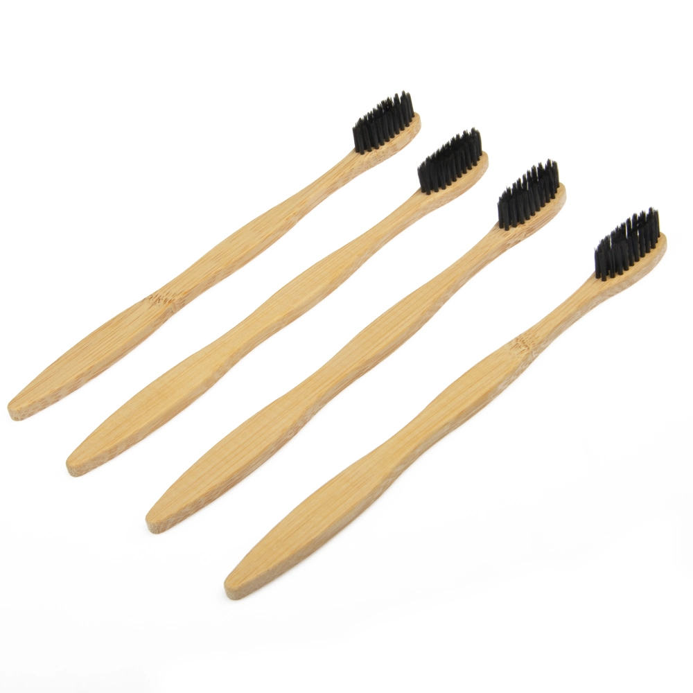 Pure Natural Wood Handle Wholesale Soft Brush High Quality Customized Bamboo Toothbrush