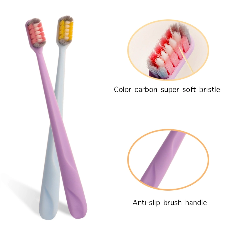 New Plastic Toothbrush with Ultra Soft Dense Bristles Head PP Adult Handle Toothbrush