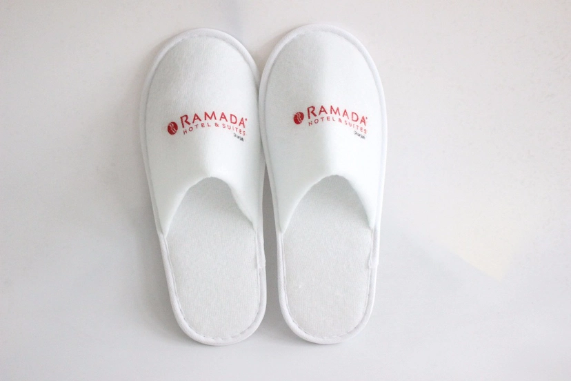 Hotel Guest Disposal Slippers Unisex Soft Terry Cotton Slipper
