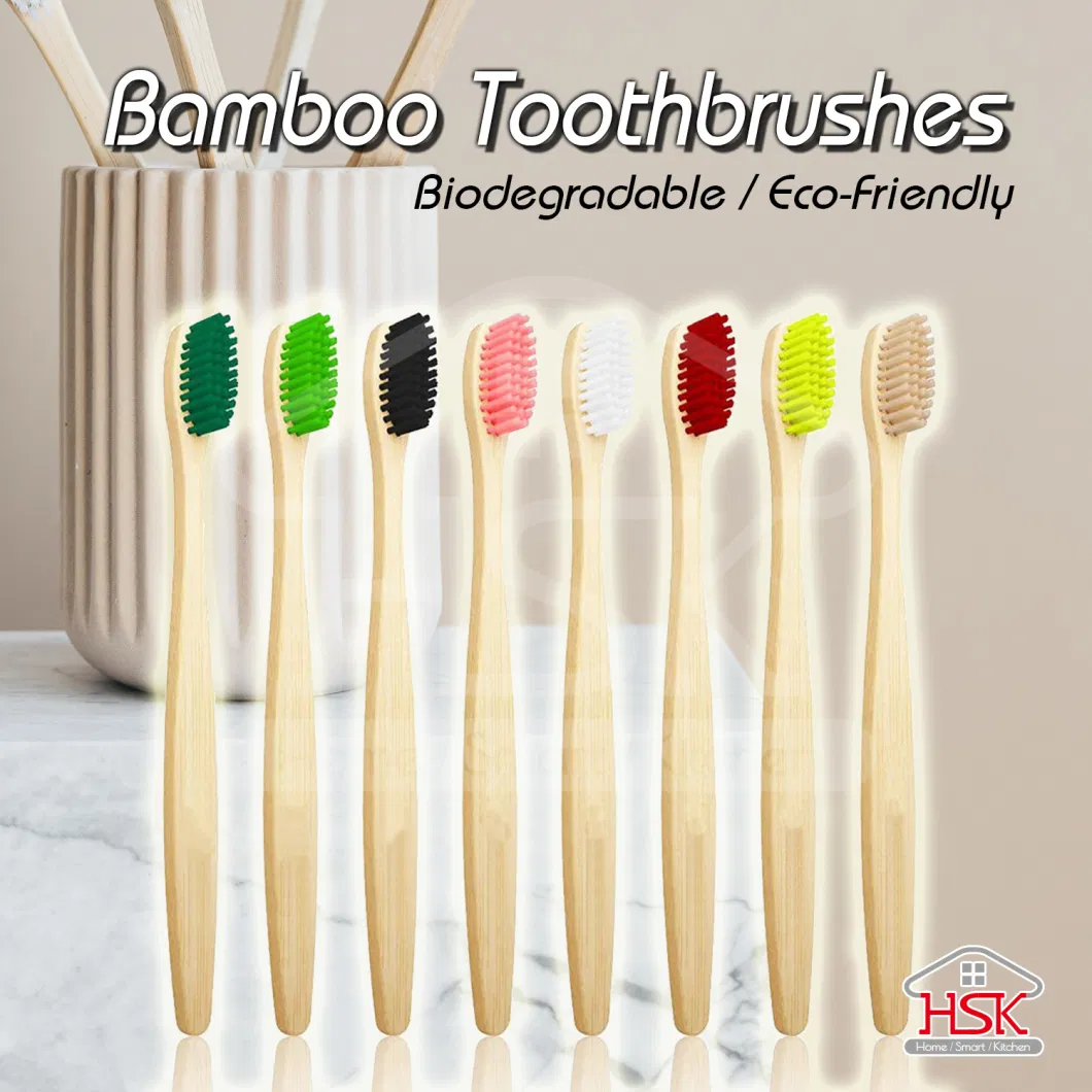 Biodegradable Bamboo Toothbrushes Environmental Toothbrush