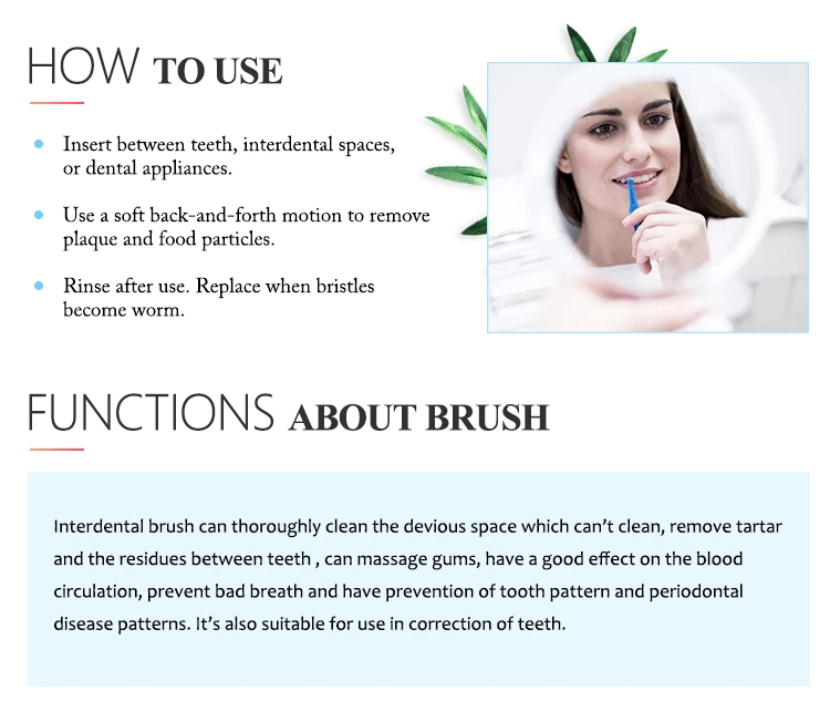 New Arrival L Shape Adult Interdental Brush Dental Oral Tepe Interdental Brushes Original