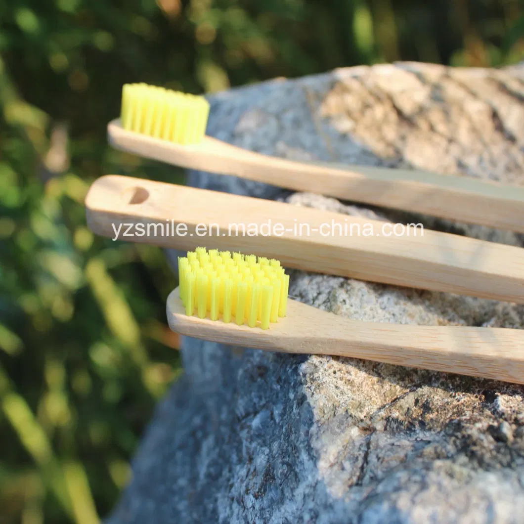 2019 New Nature Small-Head Bamboo Toothbrush with Hanger Hole