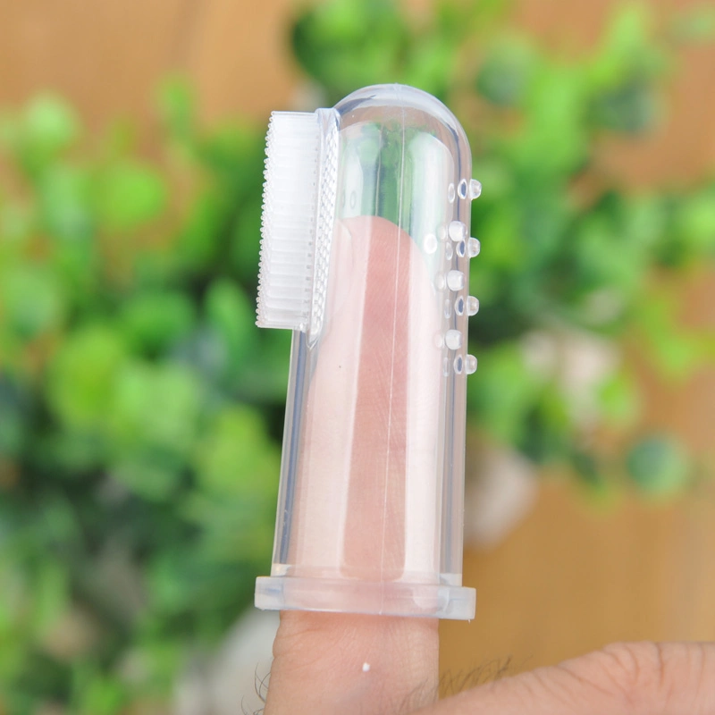 Wholesale Baby Toothbrush Food Grade Silicone Custom Baby Finger Toothbrus