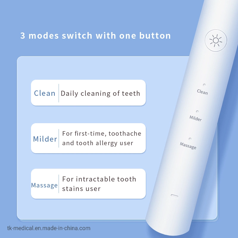 Professional Ipx7 Waterproof Smart Timer Sonic Electric Toothbrush