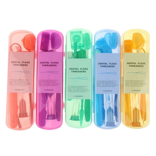 Sucshk Cleaning Set Hygiene Floss Toothbrush Set Portable and Colorful