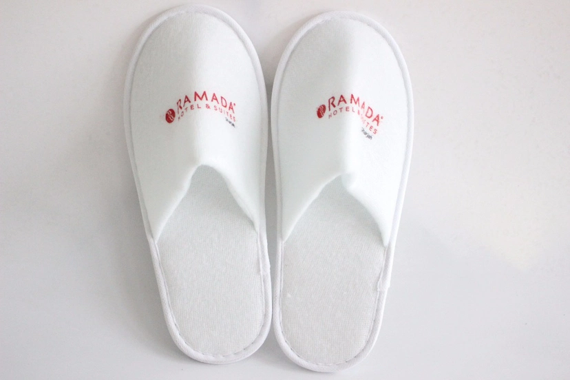 Hotel Guest Disposal Slippers Unisex Soft Terry Cotton Slipper