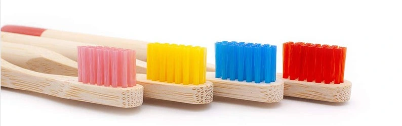 Wholesale Cheaper Price Customized Logo Wrapped Package Bamboo Toothbrush Bristle for Adult Kid