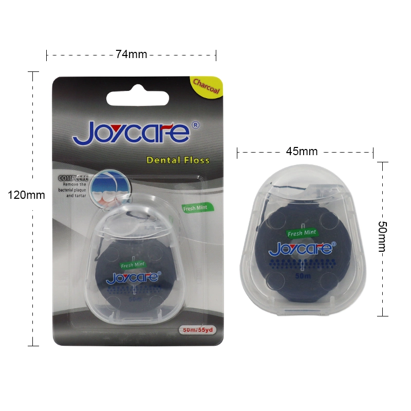 Deatal Care Wax Nylon/Charcoal Dental Floss