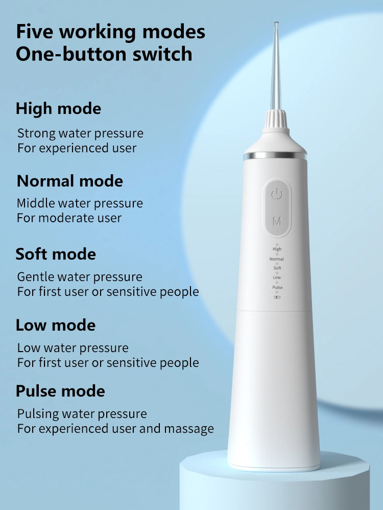 Wholesale Cordless Dental Water Flosser Rechargeable Portable Oral Irrigator for Travel