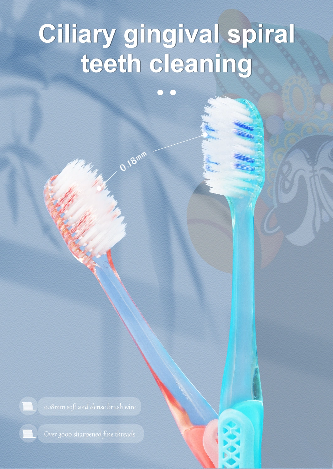 Super Design OEM Eco Biodegradable Soft Manual Toothbrush Adult Toothbrush