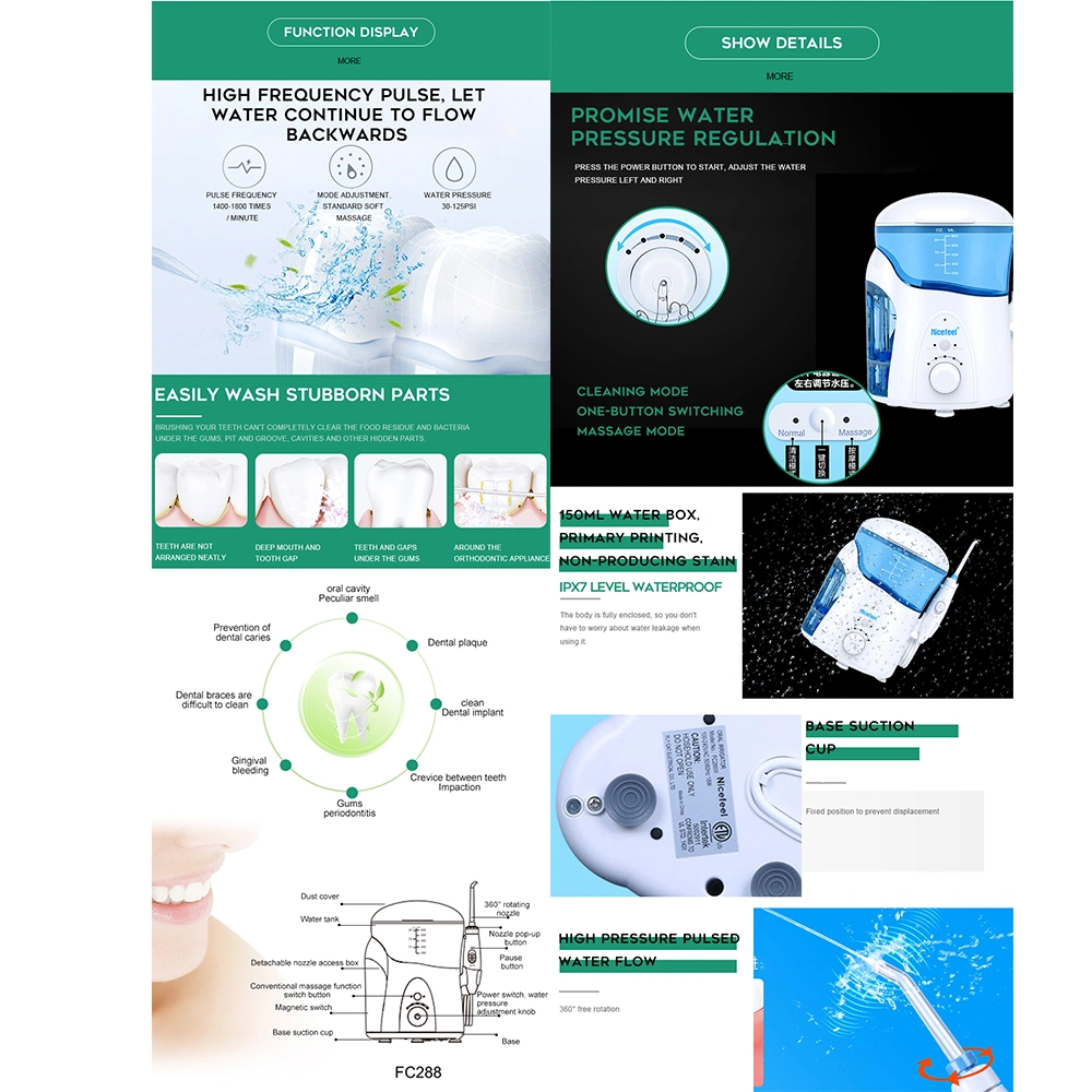 Teeth Oral Irrigator with Dental Care Water Flosser