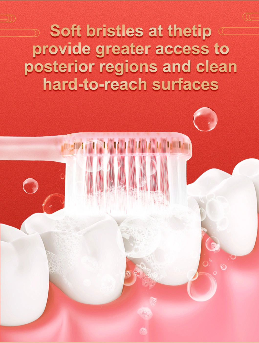 High Quality Compact Head Softer Touch Eco Friendly Compostable BPA Free Soft Adult Toothbrush