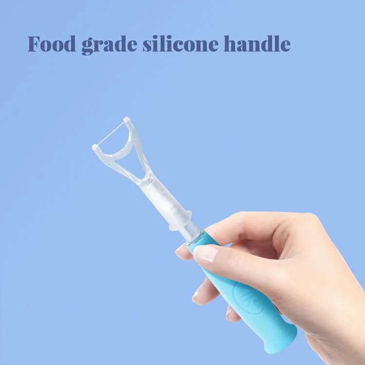 Good Grade Silicone Material Waterproof Dental Floss Glowing Dental Floss Pick