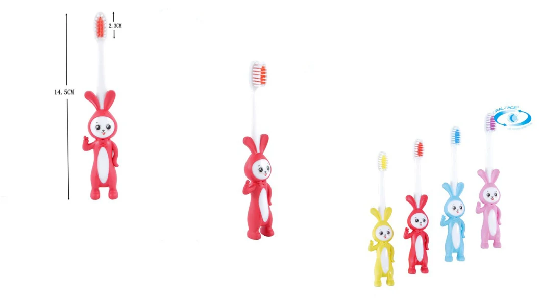 Cartoon Rabbit Wholesale Customized Household Kids/Child Toothbrush