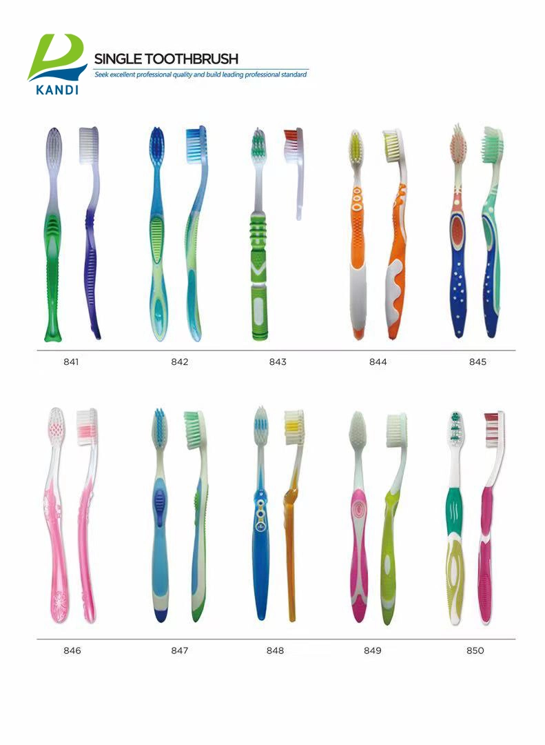Free Sample OEM Adult Toothbrush of Extra Soft Nylon Bristle