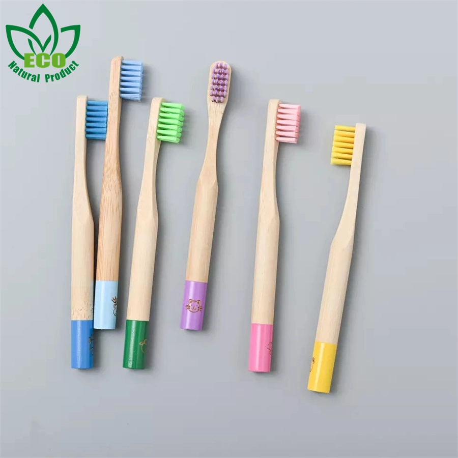 High Quality Bamboo Toothbrush Kid Children Soft Bristle Wholesale Healthy Natural Multiple Colors Eco-Friendly Toothbrushes