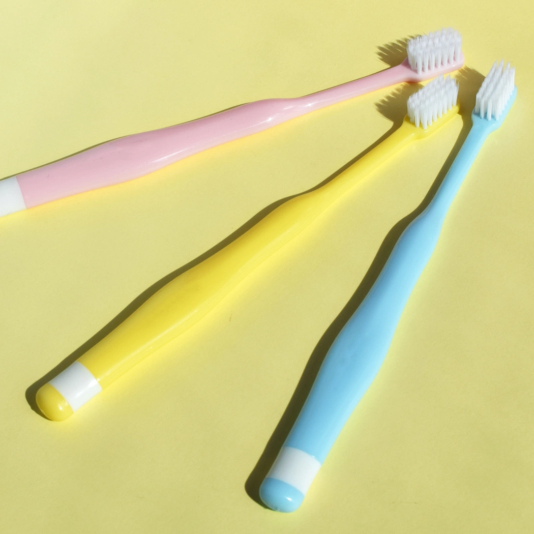 Professional Soft Bristles Sleek Design Macaron Colors Adult Toothbrush
