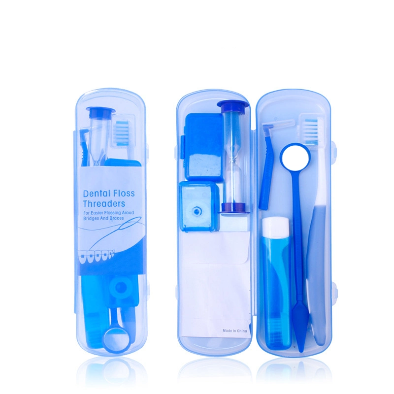 Portable Orthodontic Toothbrush Kit Interdental Brush Dental Floss Cleaning Kit Orthodontic Care