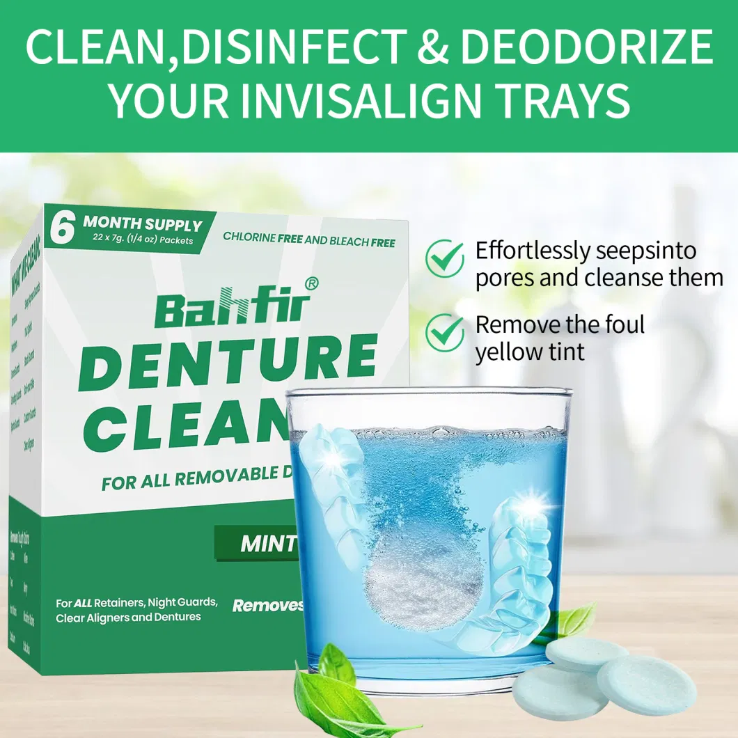 Direct Sales Denture Cleaning Tablets Ratainer Whitening Cleansing for Dental Cleaner FDA Approved at Wholesale Prices