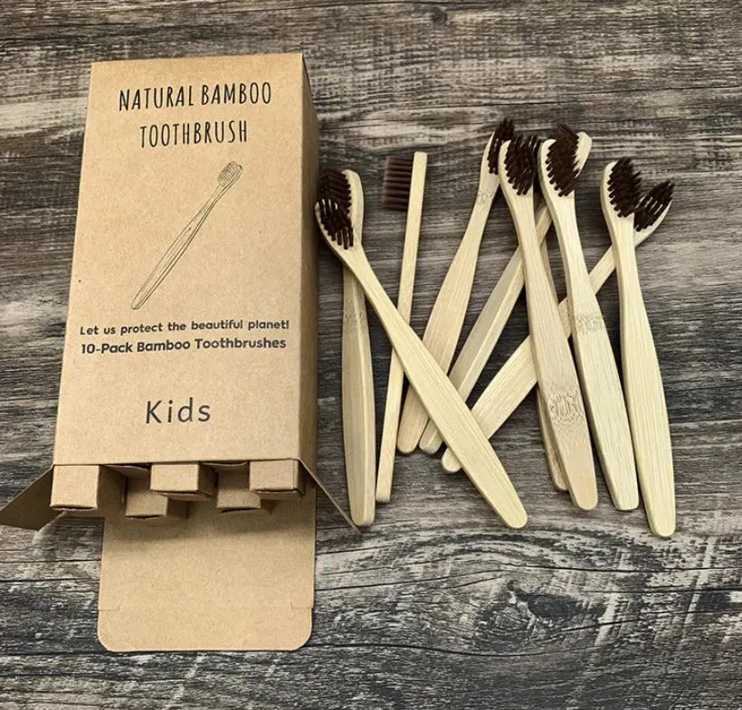 Custom Logo Eco Friendly Biodegradable Hotel Disposable Natural Bamboo Toothbrush
