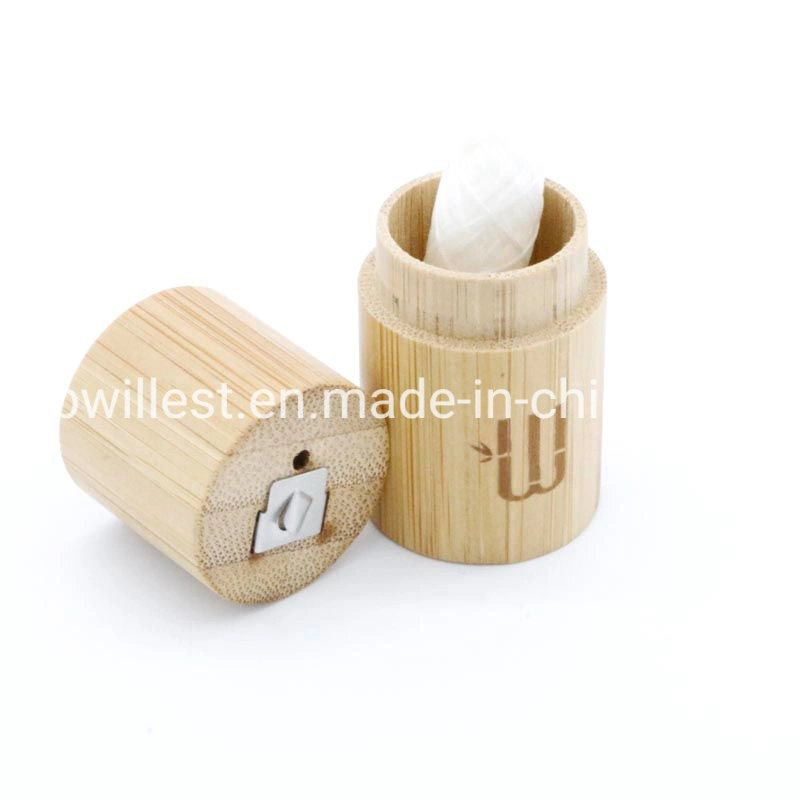 Wholesale High Quality 30m Dental Floss with Natural Bamboo Tube