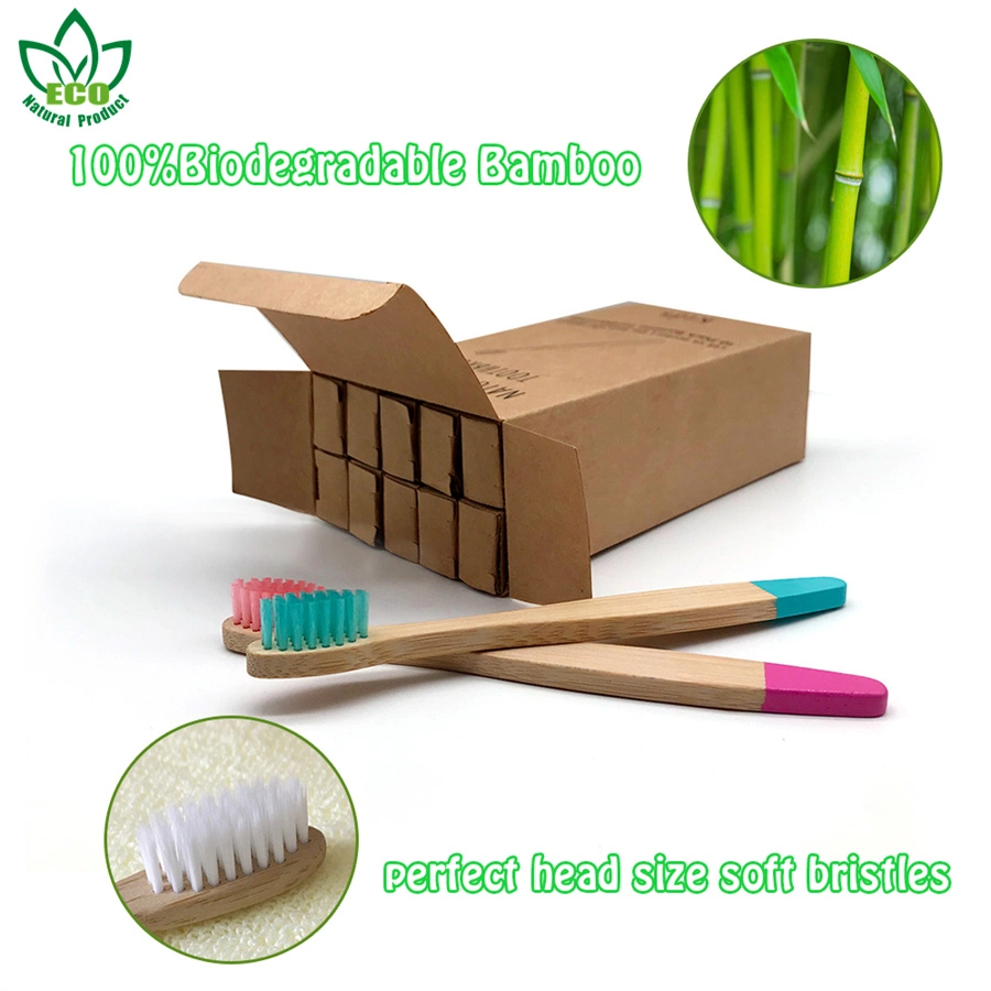 10boxes Eco-Friendly Ultra Soft Toothbrush Children Organic Premium Bamboo Tooth Brush