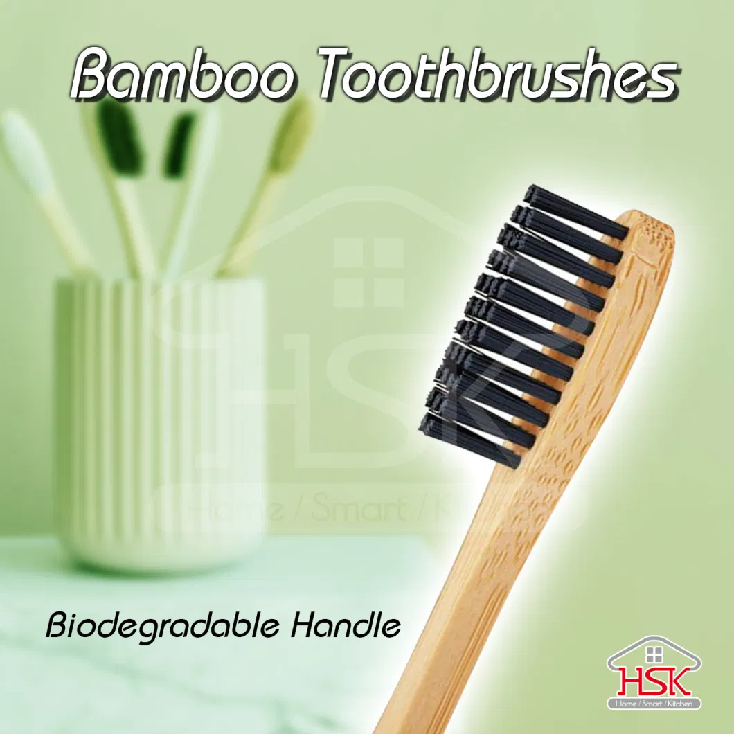 Biodegradable Bamboo Toothbrushes Environmental Toothbrush