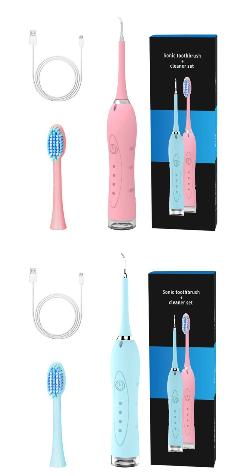 Smart Oral Health Tooth Cleaning Sets Rechargeable 4 Gears Toothbrush Sonic Electric Tooth Brush