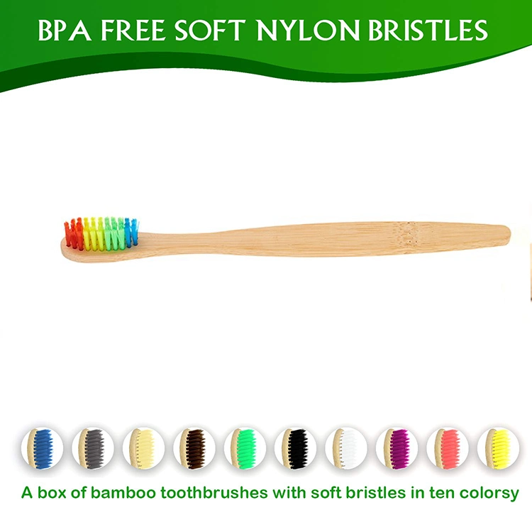 Cheap Disposable Wholesale Travel Bamboo Charcoal Hotel Toothbrush with Private Logo 4 Packs