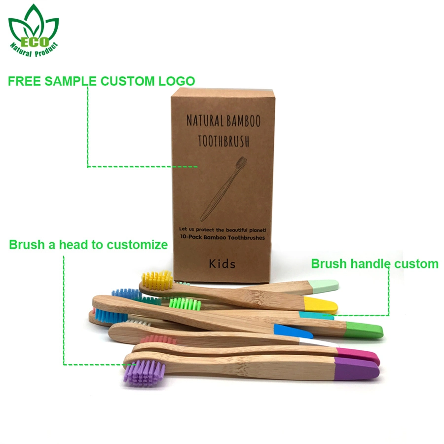 10boxes Eco-Friendly Ultra Soft Toothbrush Children Organic Premium Bamboo Tooth Brush