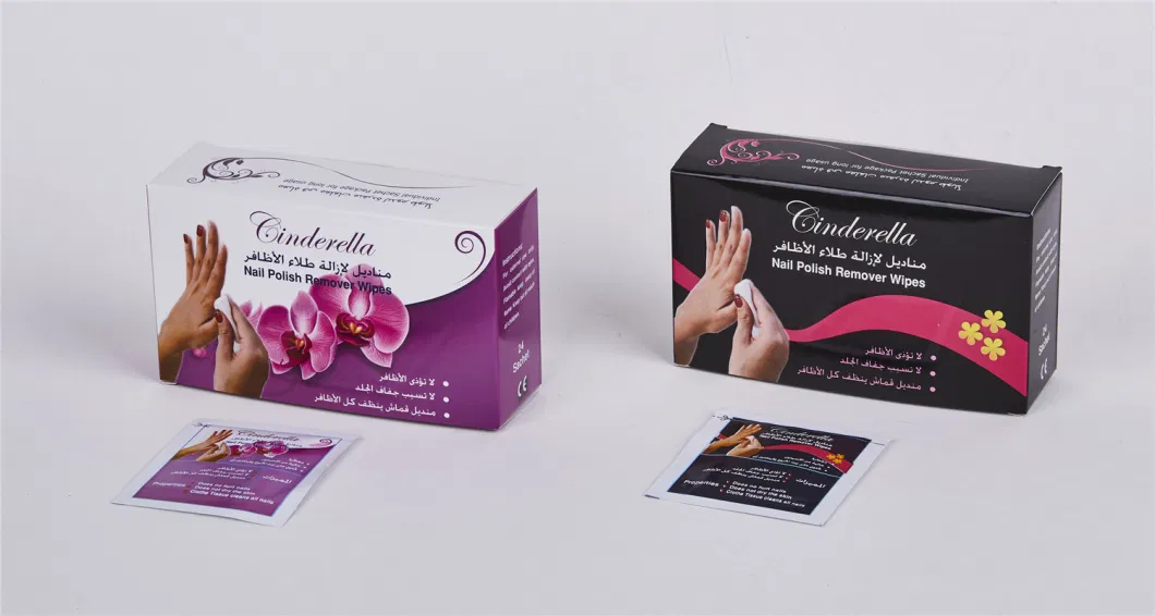 Custom Logo Private Label High Quality Eco-Friendly Nail Polish Remover Wipes