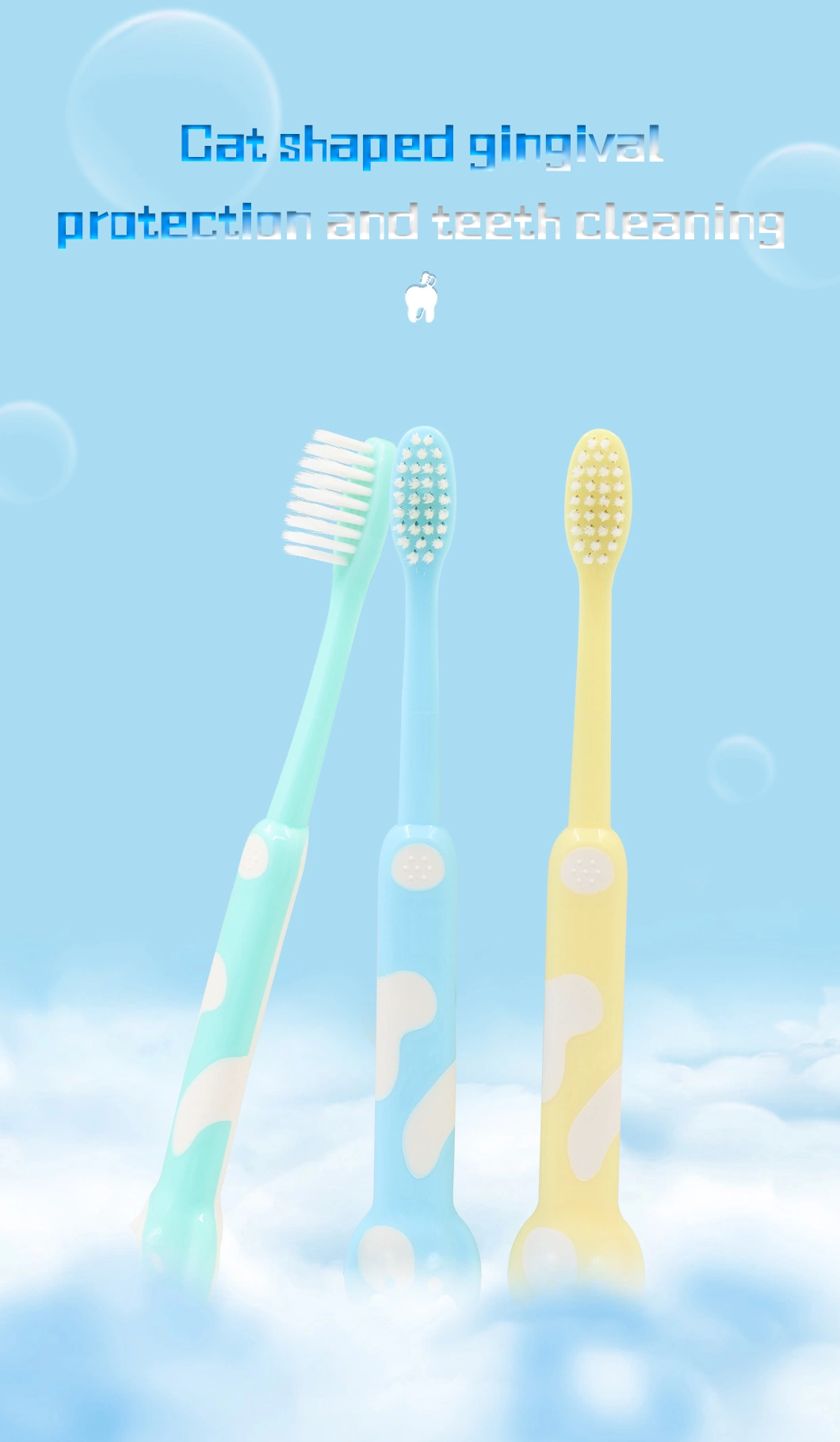 Special Design OEM Soft Kids Toothbrush Protects Children&prime;s Toothbrush