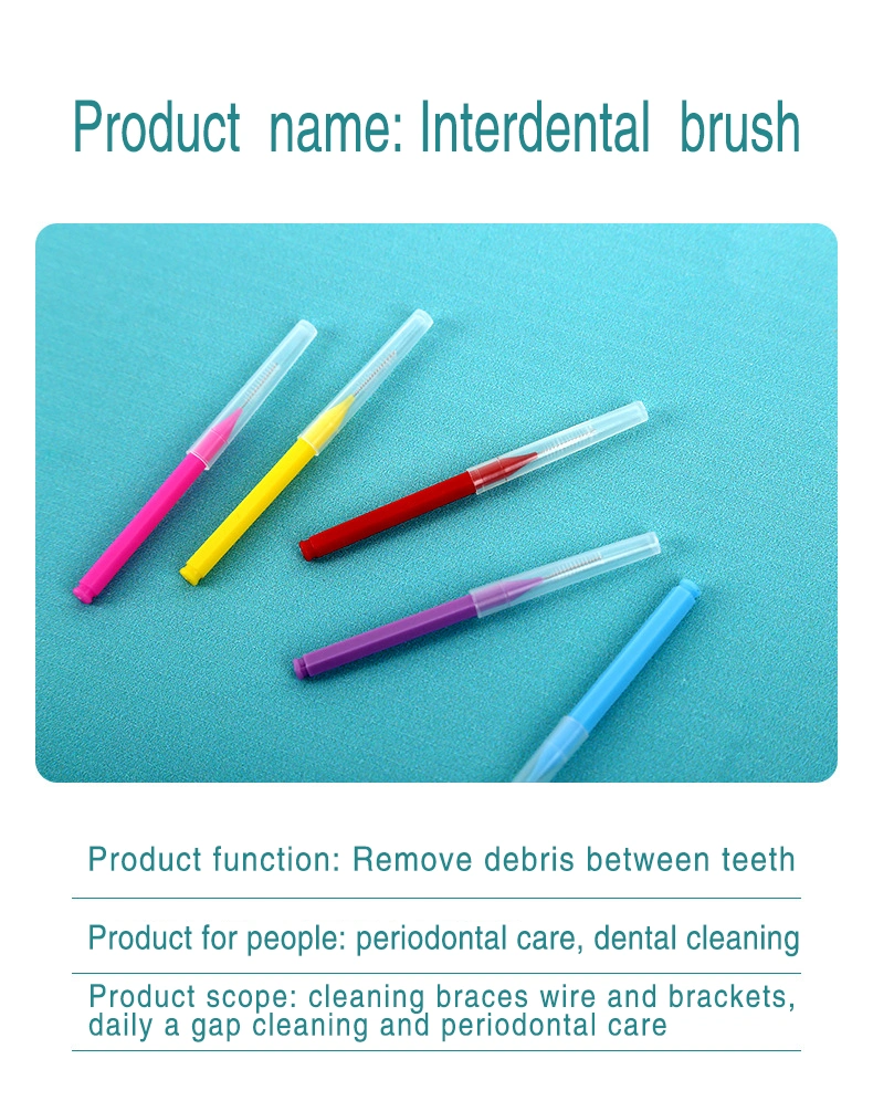 PP Plastic Orthodontic Braces Biodegradable Disposable Oral Care Interdental Brush Dental