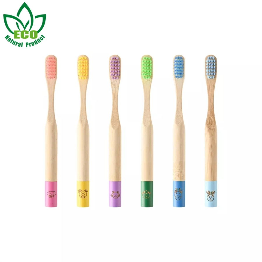 High Quality Bamboo Toothbrush Kid Children Soft Bristle Wholesale Healthy Natural Multiple Colors Eco-Friendly Toothbrushes