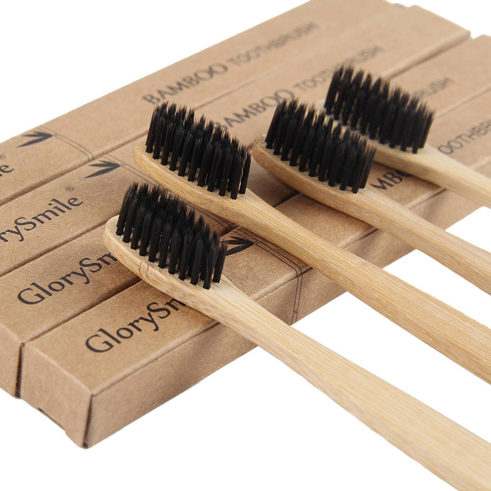 Biodegradable Charcoal Bamboo Toothbrush for Teeth Whitening