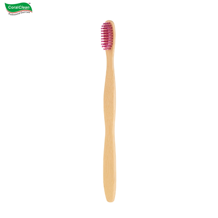 Wholesale Biodegradable Eco-Friendly Bamboo Toothbrush 4 Pack Set for Hotel and Travel