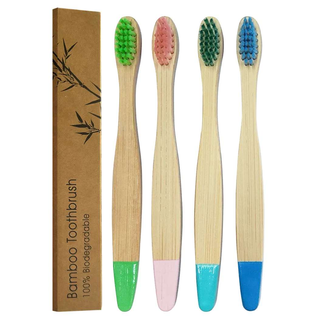 Customized Small Head Bamboo Toothbrush Tongue Cleaner
