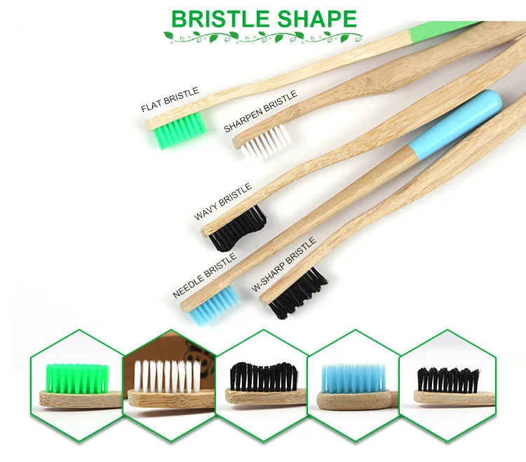 Eco Bamboo Toothbrush Charcoal Bristle Moso Organic Toothbrush Custom Engrave Logo Manufacturer